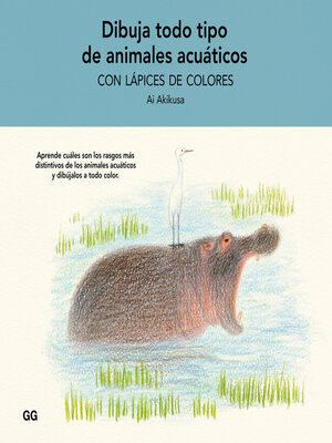 cover image of Dibuja todo tipo de animales acuáticos con lápices de colores